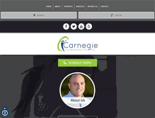 Tablet Screenshot of carnegiechiropractic.com